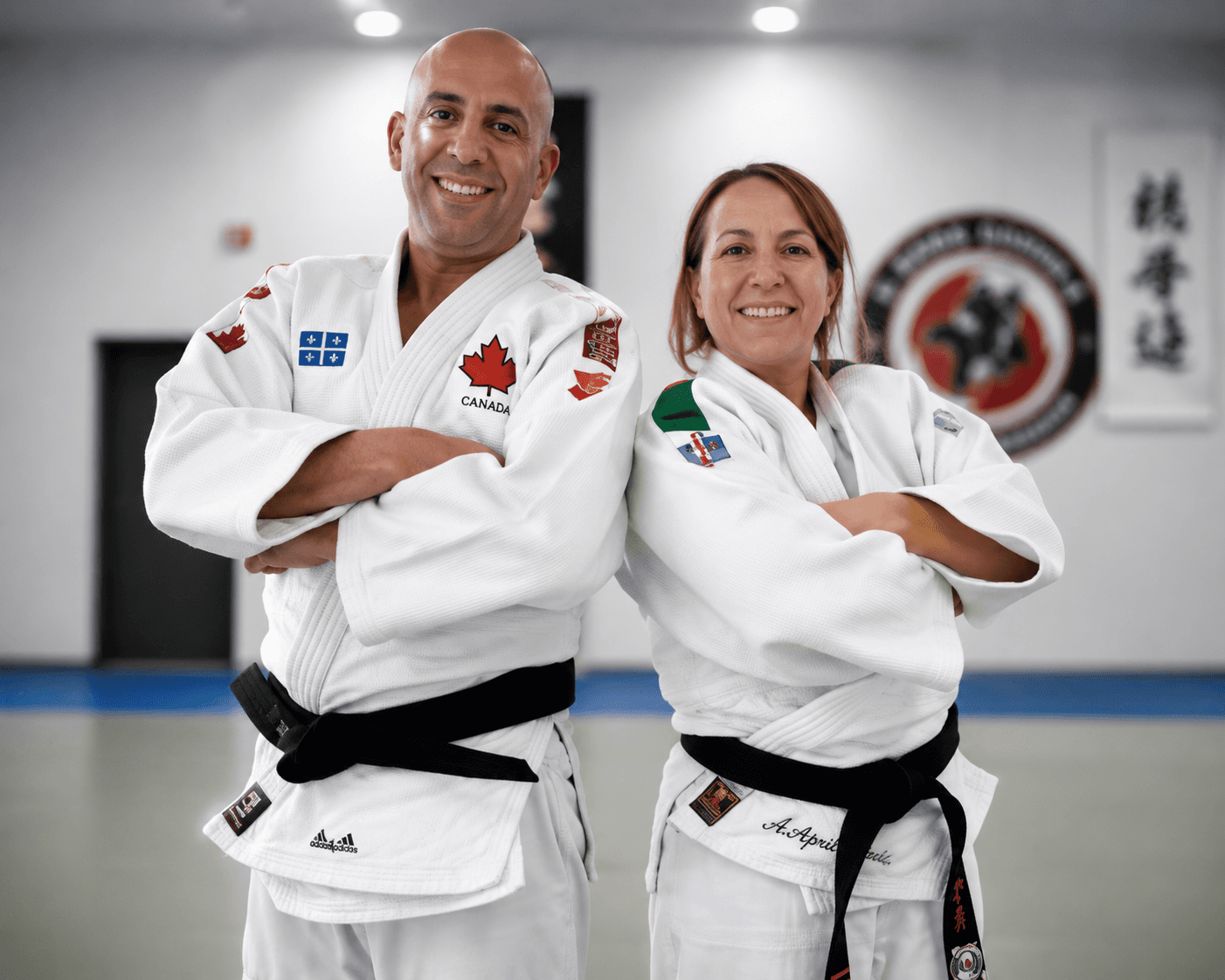 Hassane Laidi et Lynda Mekzine, entraîneurs de Judo Geiko Montréal-Nord